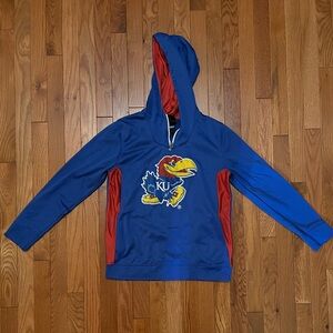 Gen 2 KU Blue Quarter Zip Hoodie Kid’s Size L